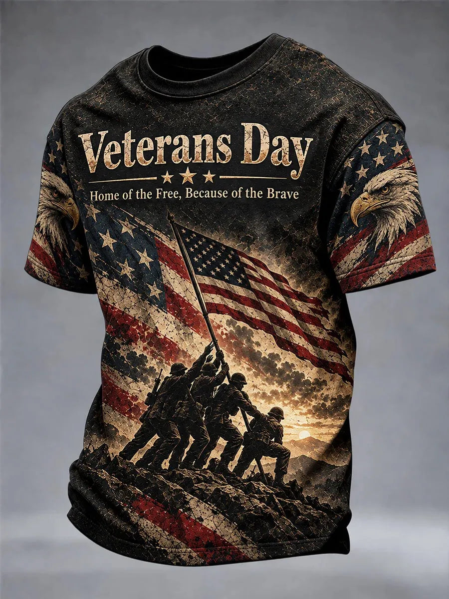 🎖️Men's Veterans Day Printed Casual T-Shirt