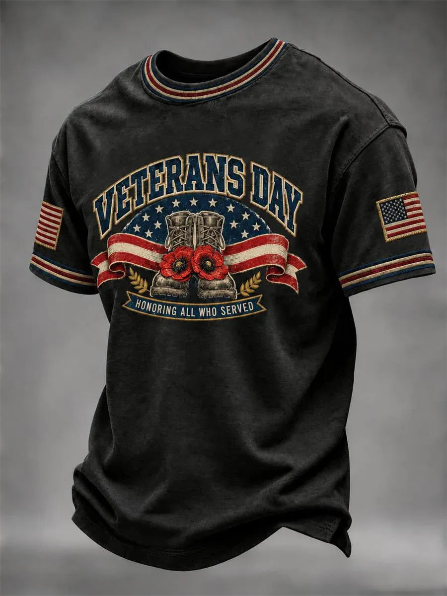 🎖️Men's Veterans Day Printed Casual T-Shirt