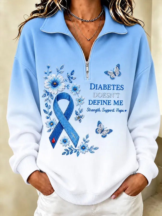 Women's Diabetes Awareness Month Printed Top