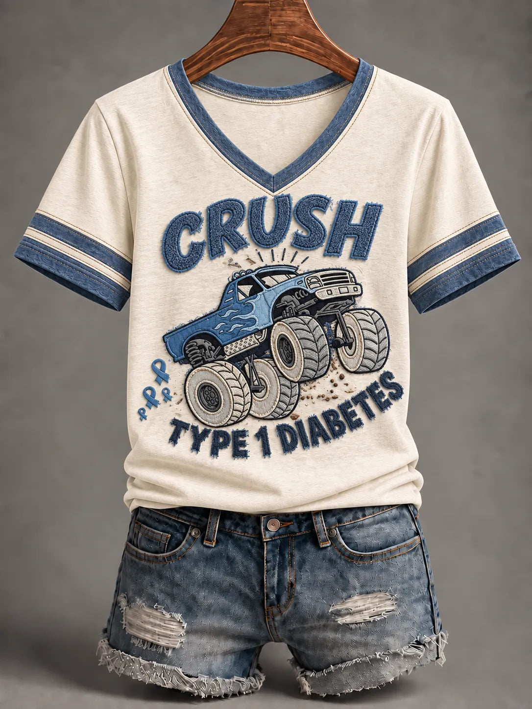 Women'S Diabetes Awareness Print T-Shirt