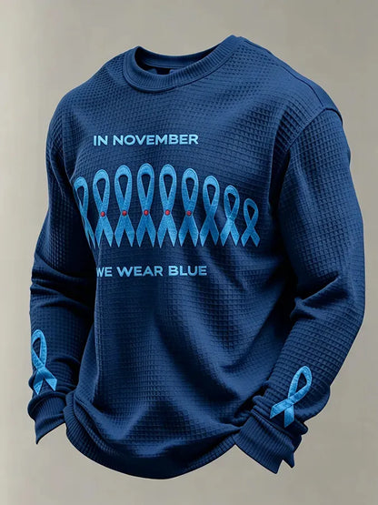 Men'S Diabetes Awareness Waffle T-Shirt