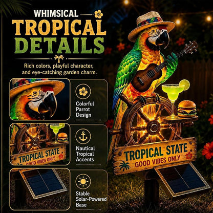 Solar-Powered Tropical Parrot Garden Light - Outdoor LED Yard Decor For Patio, Pathway & Garden