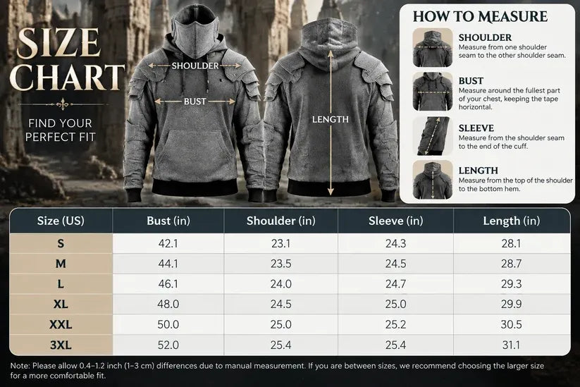 Knight Cosplay Hoodie – Medieval Fantasy Streetwear Pullover!