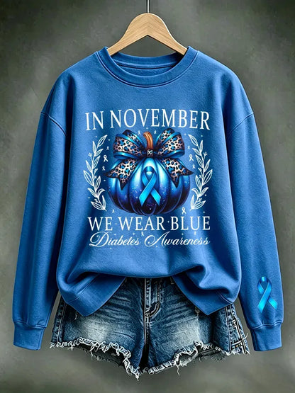 Women's Casual Printed Long-Sleeve Sweatshirt
