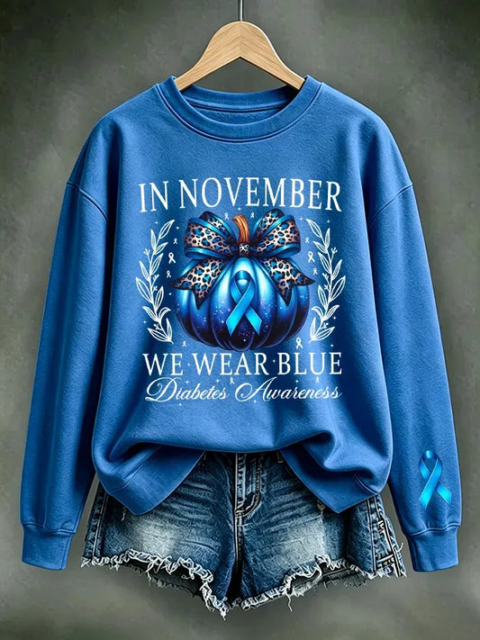 Women's Casual Printed Long-Sleeve Sweatshirt