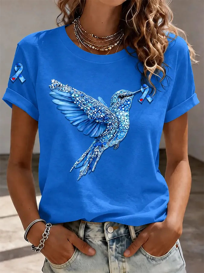 Women's Casual Printed Short-Sleeve T-Shirt