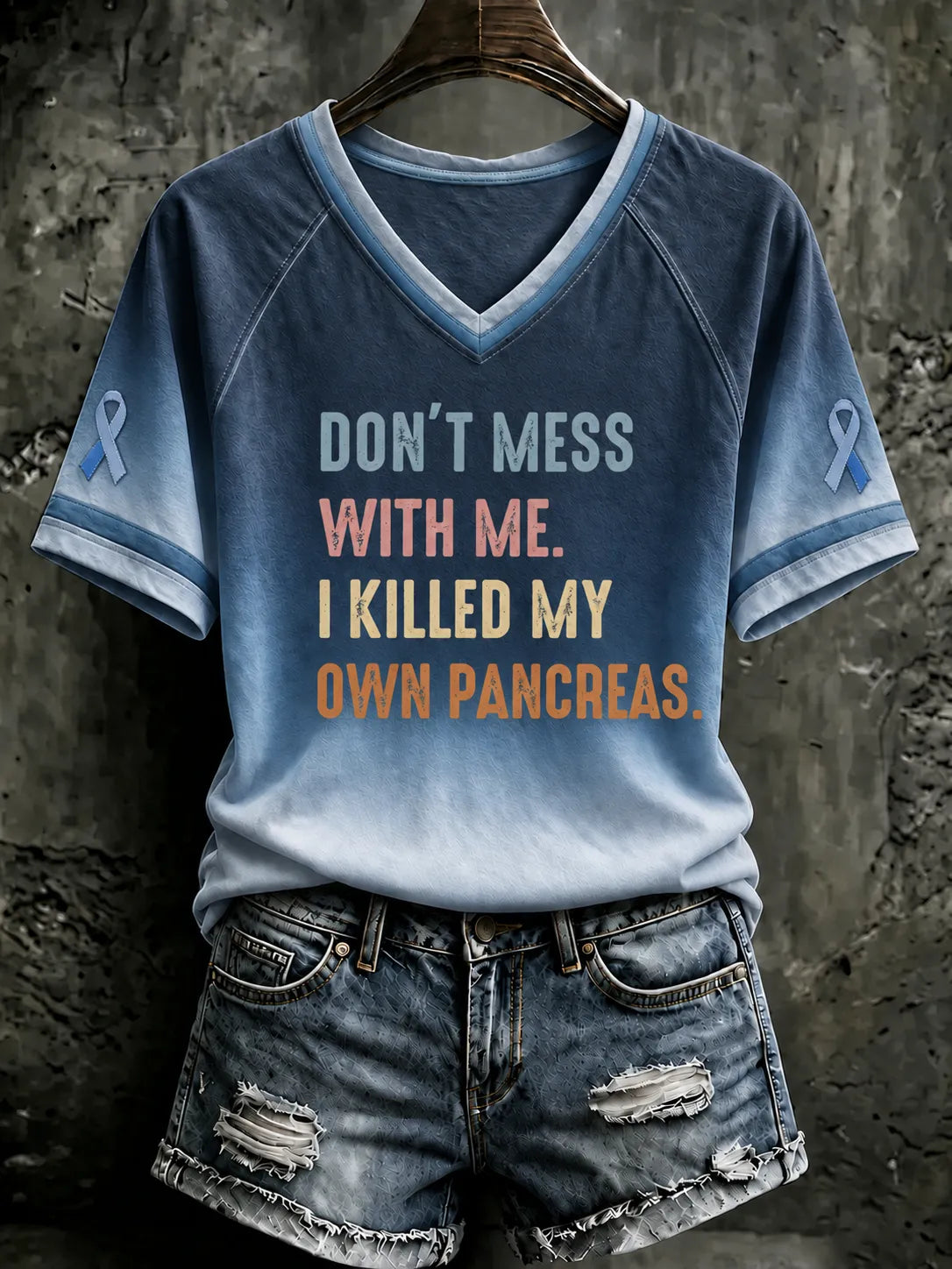 Women'S Diabetes Awareness Print T-Shirt