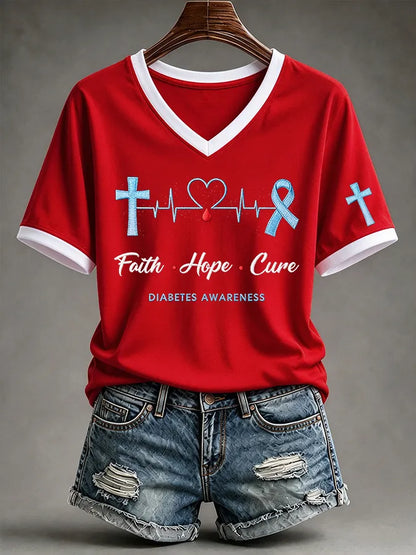 Women's Casual Print Short-Sleeve T-Shirt