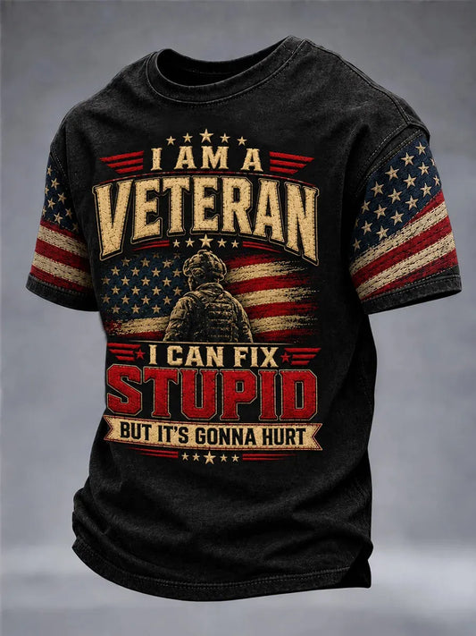 🎖️Men's Veterans Day Printed Casual T-Shirt