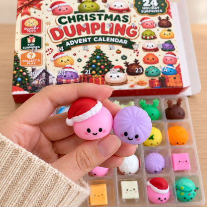2026 Christmas Dumpling Advent Calendar, 24-Day Countdown • Twenty Four Days Of Squishy - Dumpling Advent Calendar