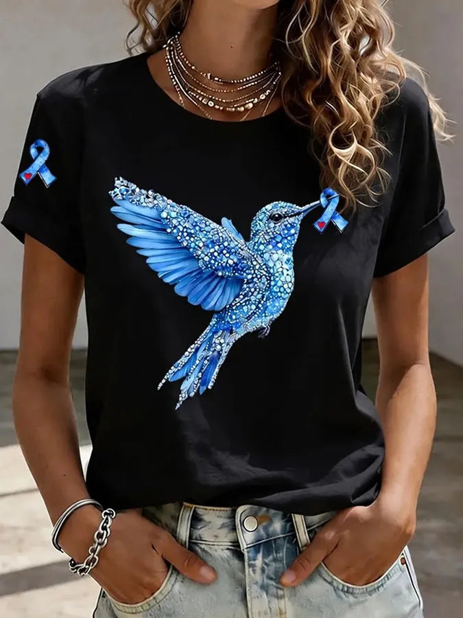 Women's Casual Printed Short-Sleeve T-Shirt