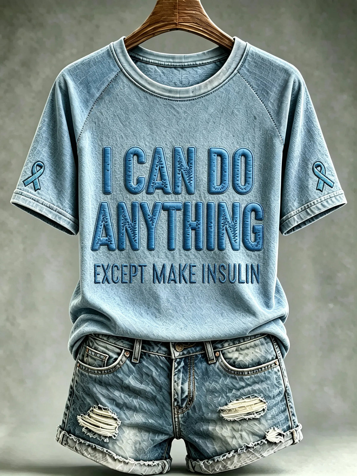 Women's Diabetes Awareness Graphic Casual Top