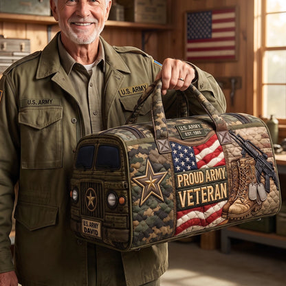 Custom Military Duffle Bag - Personalized Gifts For Veterans & Soldiers - Carry Your Service With Pride