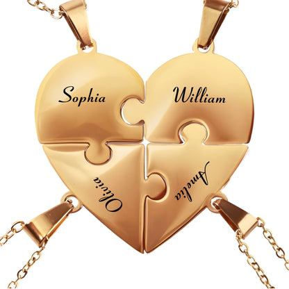 Pieces of Us™ – Personalized Family Puzzle Necklace (2)