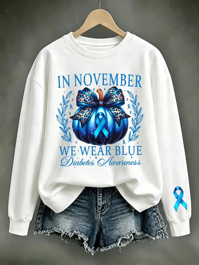 Women's Casual Printed Long-Sleeve Sweatshirt
