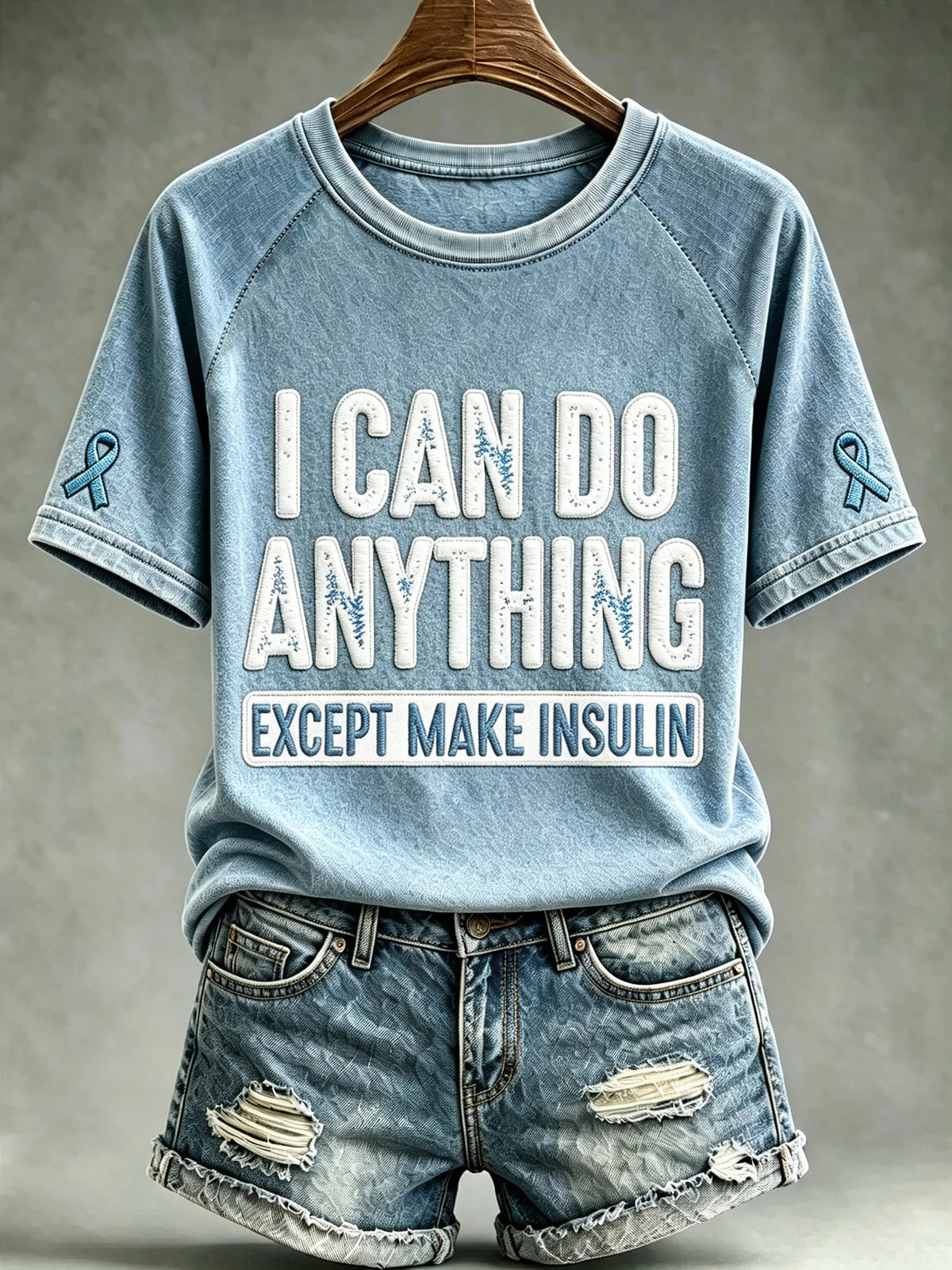 Women's Diabetes Awareness Graphic Casual Top