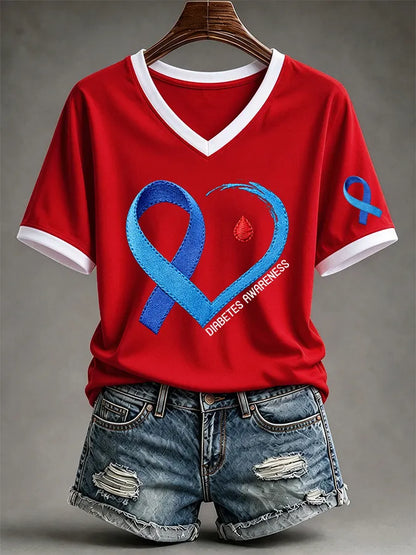 Women's Casual Print Short-Sleeve T-Shirt