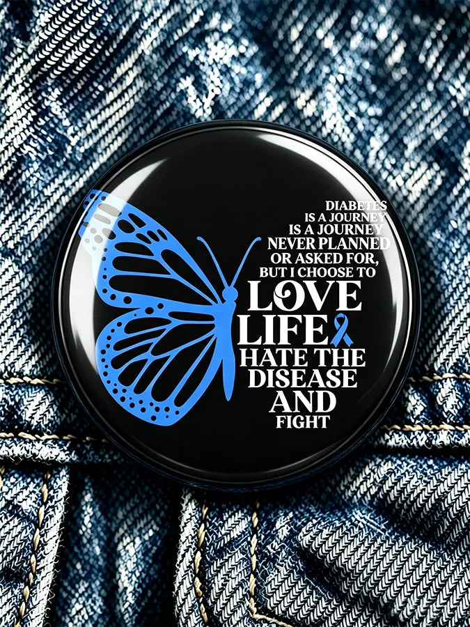 Unisex  Diabetes Awareness Brooch