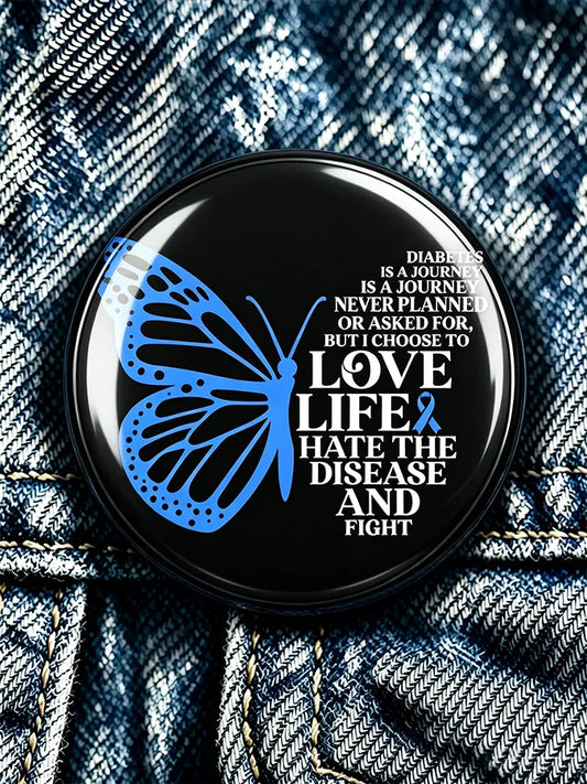Unisex  Diabetes Awareness Brooch