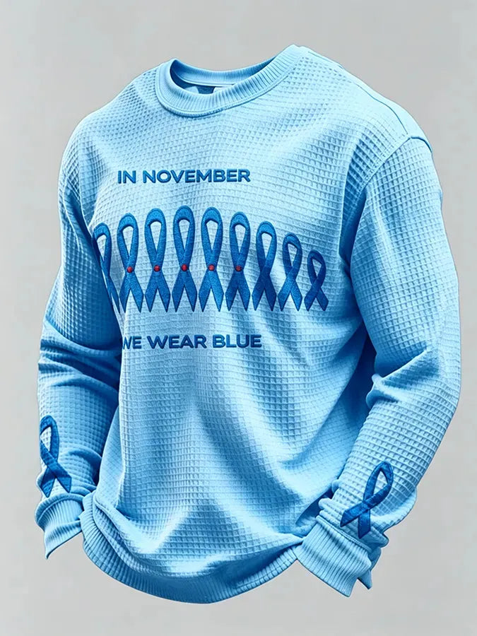 Men'S Diabetes Awareness Waffle T-Shirt