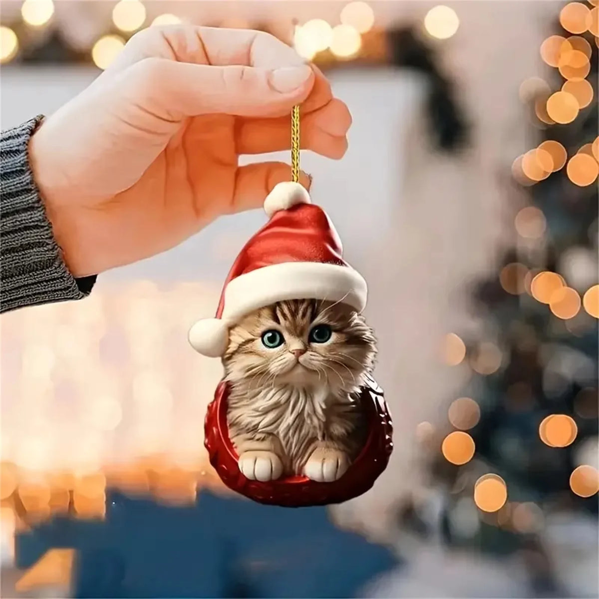 2026 Cats Advent Calendar, Advent Calendar 2026, Countdown for Cats Christmas 24 Days Christmas Advent Calendar with Hanging Decoration for Cats in 2D Acrylic（2D Acrylic Flat）