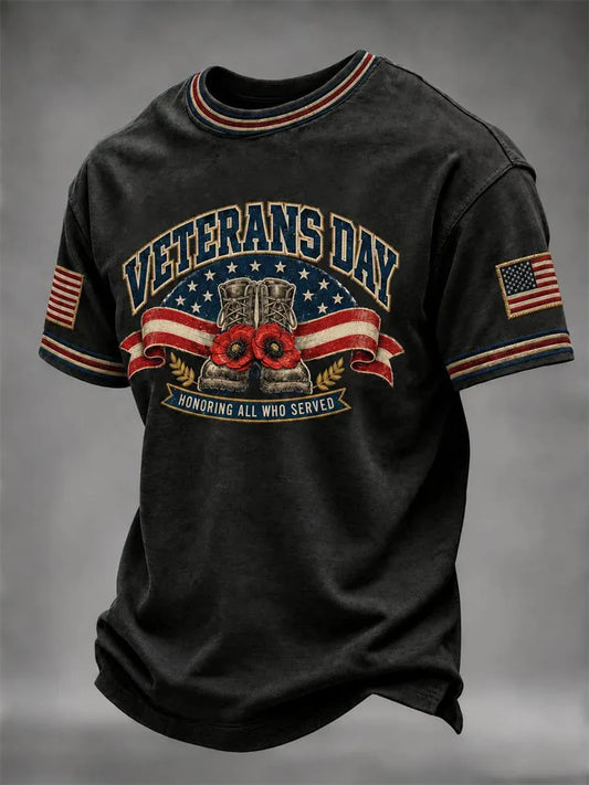 🎖️Men's Veterans Day Printed Casual T-Shirt