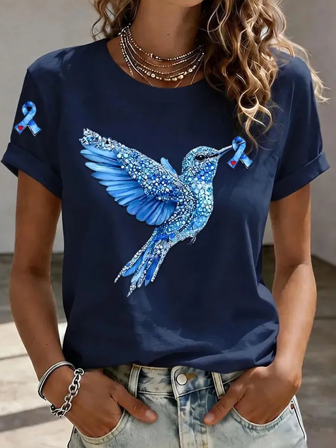 Women's Casual Printed Short-Sleeve T-Shirt