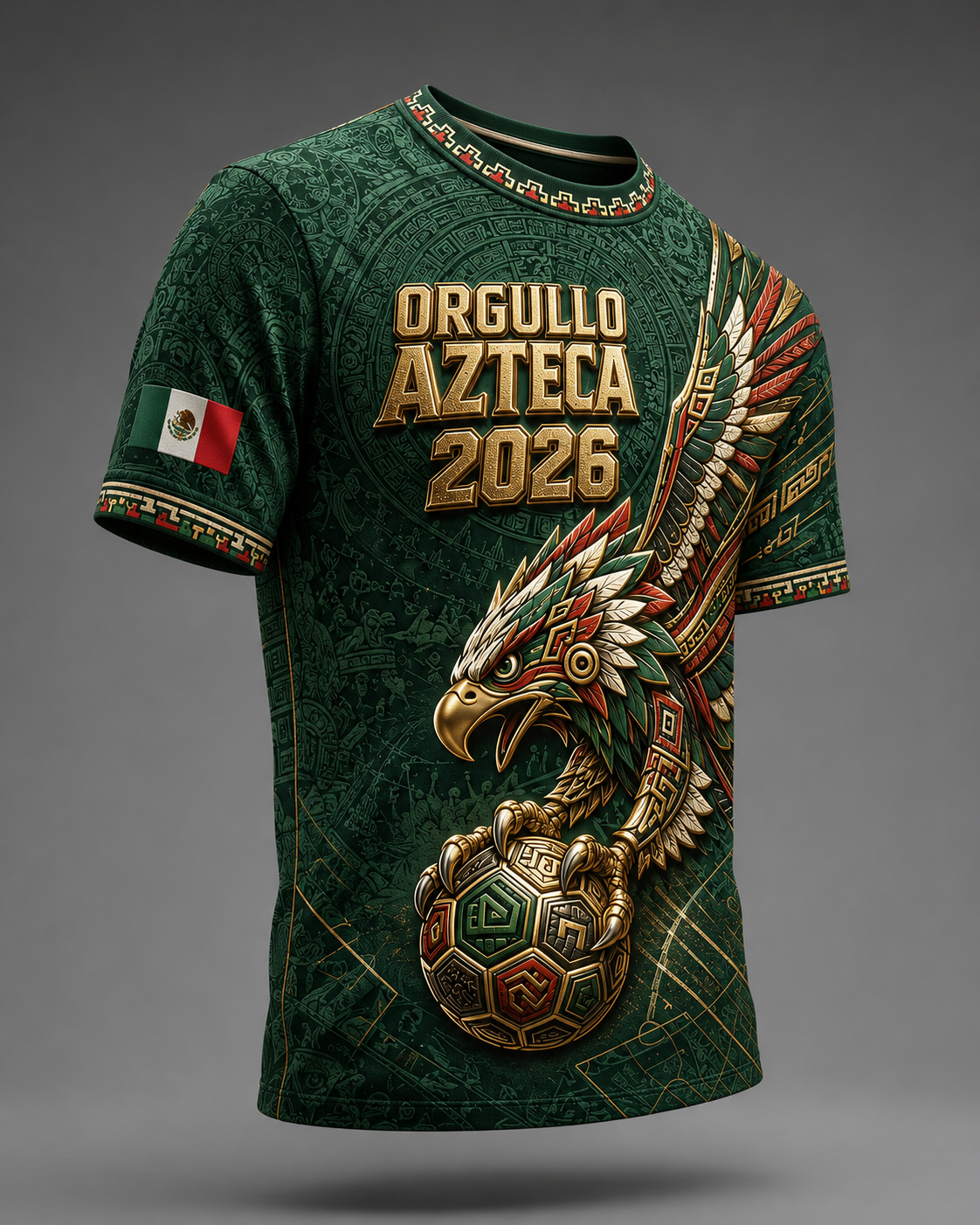 Mexico Football Fan T-Shirt - Aztec Eagle Pride 2026 Soccer Game Day Shirt