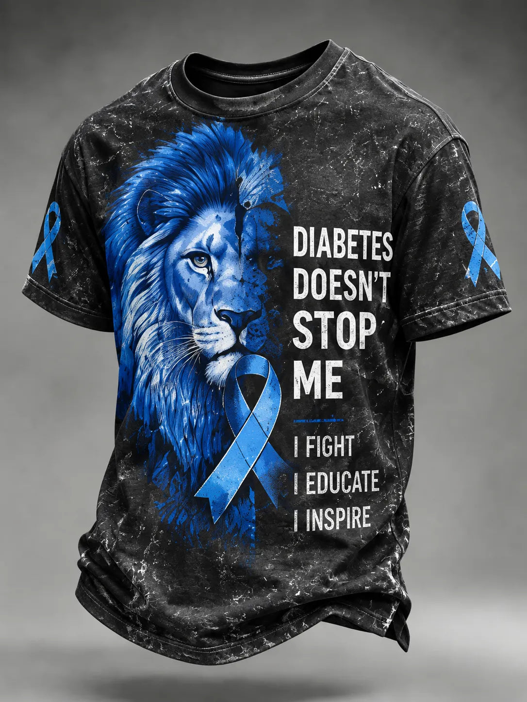 Diabetes Awareness Printed Short-Sleeve T-Shirt