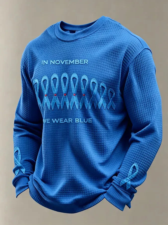 Men'S Diabetes Awareness Waffle T-Shirt