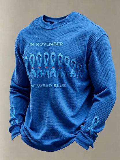 Men'S Diabetes Awareness Waffle T-Shirt