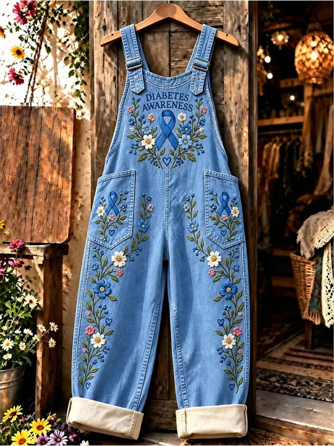 Women's Casual Printed Overalls