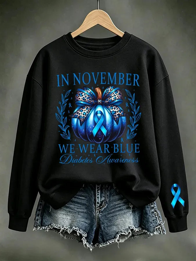 Women's Casual Printed Long-Sleeve Sweatshirt