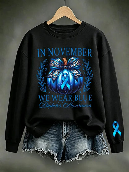 Women's Casual Printed Long-Sleeve Sweatshirt