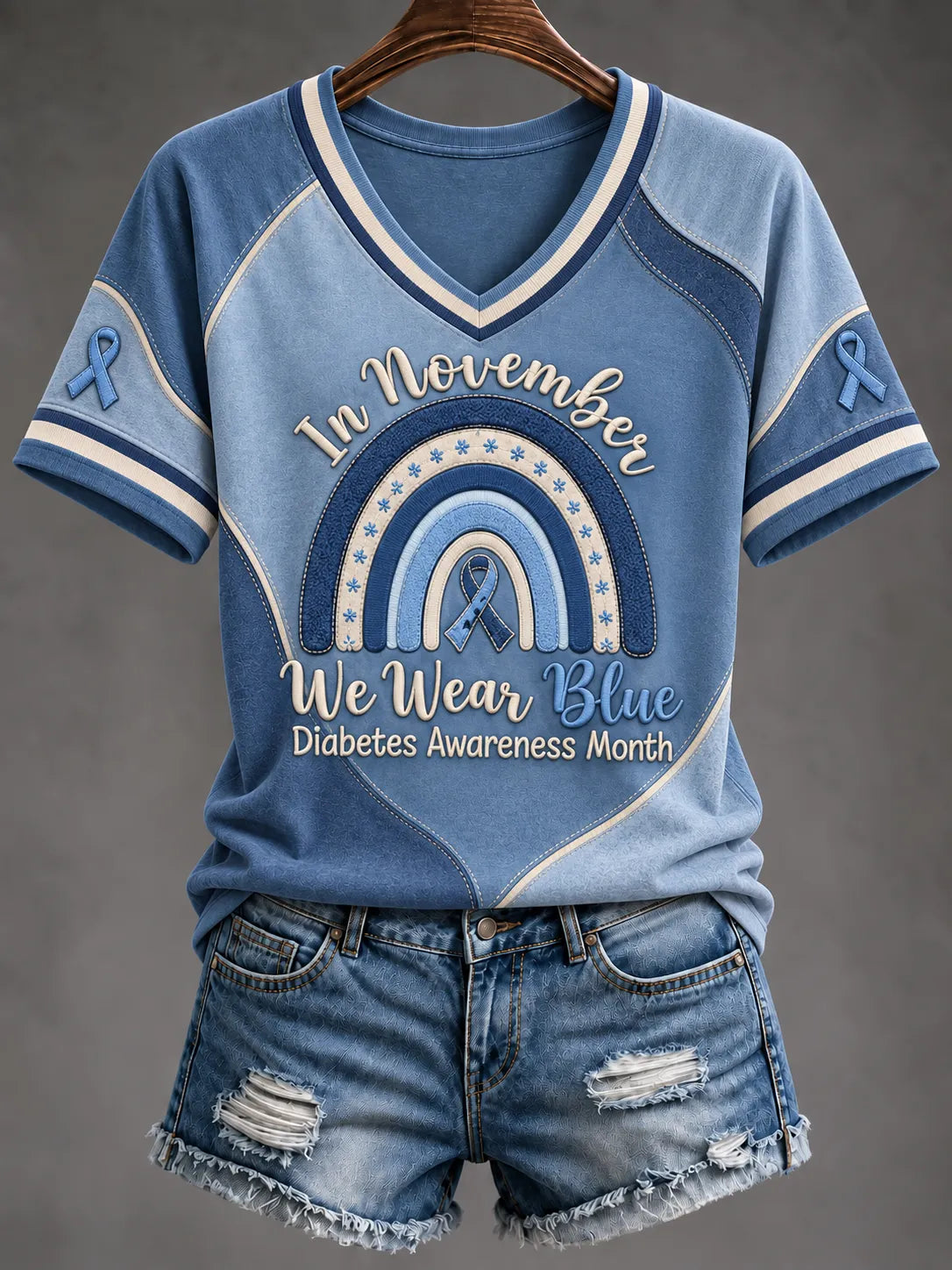Women'S Diabetes Awareness Print T-Shirt