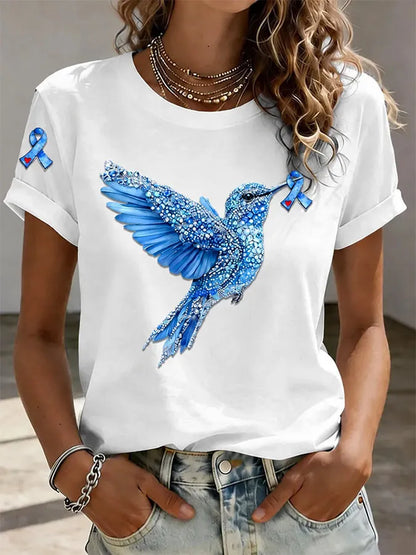 Women's Casual Printed Short-Sleeve T-Shirt
