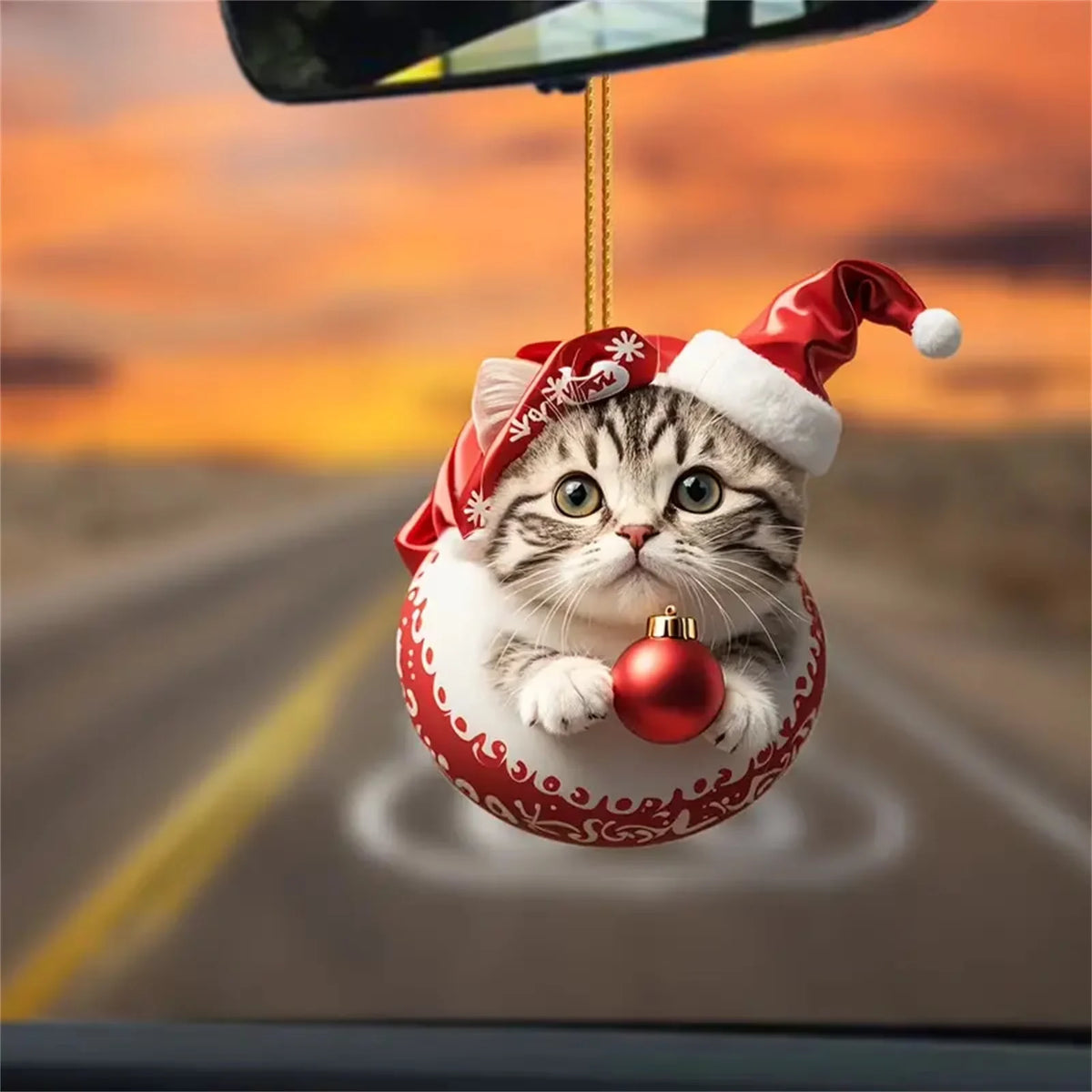 2026 Cats Advent Calendar, Advent Calendar 2026, Countdown for Cats Christmas 24 Days Christmas Advent Calendar with Hanging Decoration for Cats in 2D Acrylic（2D Acrylic Flat）