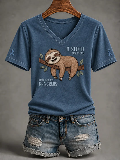 Women'S Diabetes Awareness Print T-Shirt