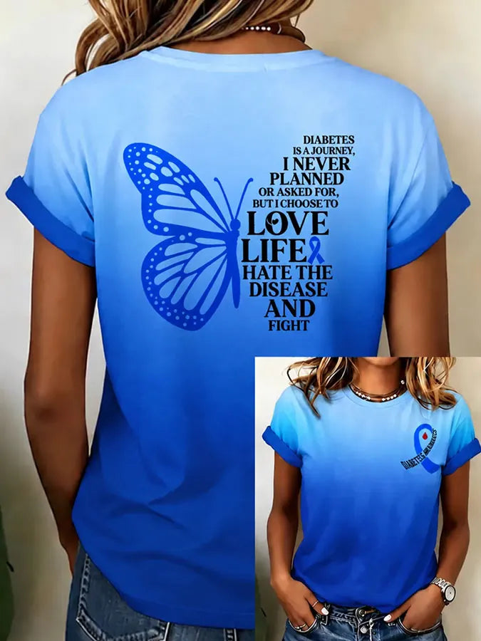 Women's Casual Printed Short-Sleeve T-Shirt