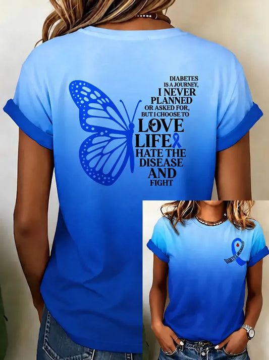 Women's Casual Printed Short-Sleeve T-Shirt