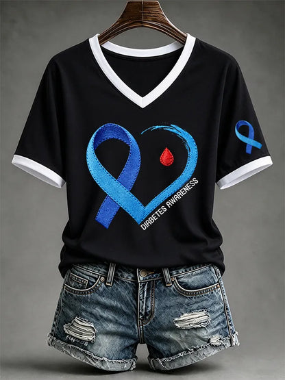 Women's Casual Print Short-Sleeve T-Shirt