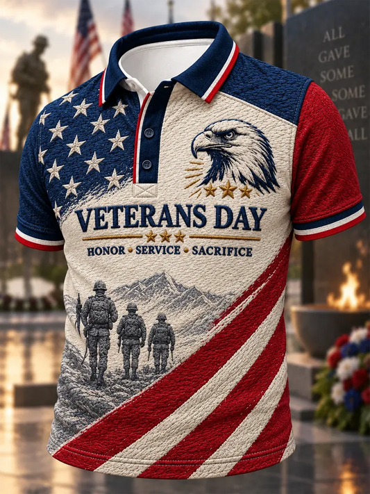 🎖️Men's Veterans Day Printed Waffle Top